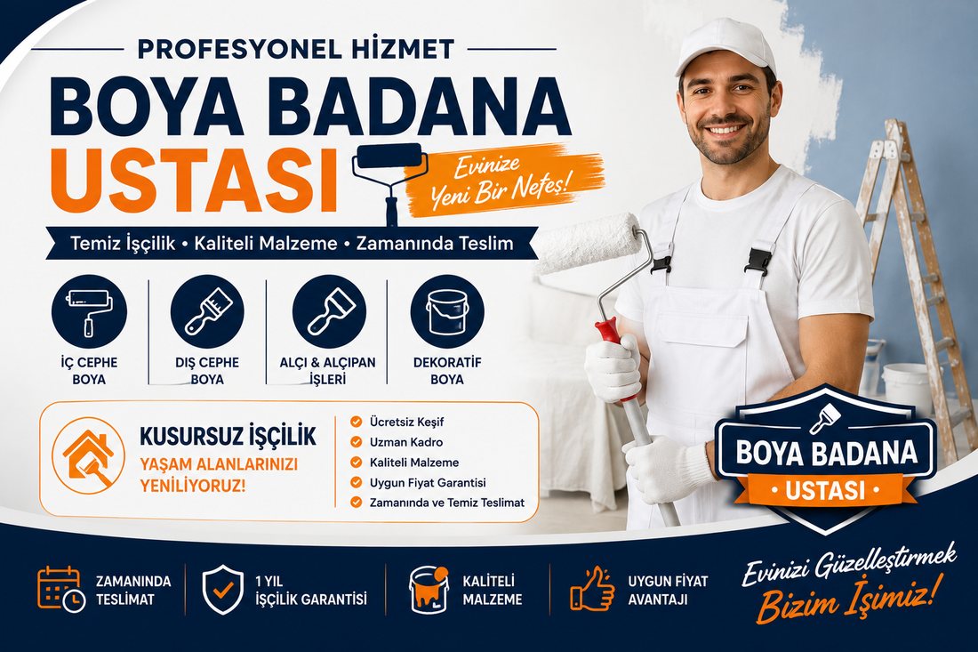 Bayraklı boya badana ustası – profesyonel boyacı