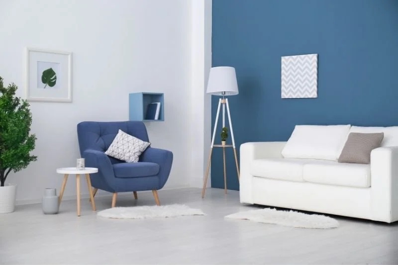 Bayraklı salon iç cephe boyama örneği